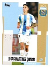 fotbalová kartička 2024-25 Topps Argentina Team Set 14 Lucas Martínez Quarta