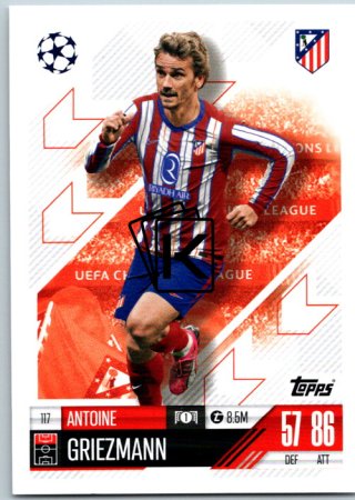fotbalová kartička 2024-25 Topps Match Attax UEFA Club Competitions  117 Antoine Griezmann (Atletico de Madrid)