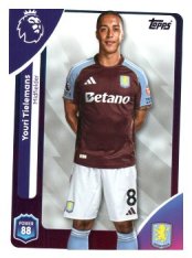 fotbalová kartička 2025-26 Topps  Premier League 28 Youri Tielemans (Aston Villa)