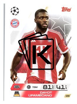 fotbalová kartička 2025-26 Topps Match Attax UCC 159 Dayot Upamecano (FC Bayern München)