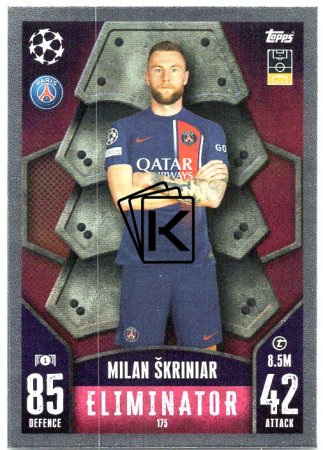 Fotbalová kartička 2023-24 Topps Match Attax UEFA Club Competitions 175 Milan Škriniar Paris Saint-Germain