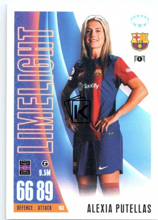2023-24 Topps Match Attax EXTRA UEFA Club Competition UWCL Limelight 163 Alexia Putellas FC Barcelona