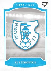 fotbalová kartička 2023 Sportzoo Dekády Vývoj klubového loga L-007 SK SLAVIA IPS PRAHA