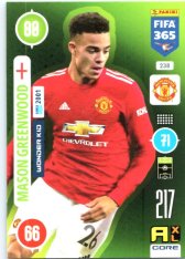 fotbalová karta Panini Adrenalyn XL FIFA 365 2021 Wonder Kid 238 Mason Greenwood Manchester United