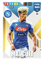 Fotbalová kartička Panini Adrenalyn XL FIFA 365 - 2020 Team Mate 273 Kevin Malcuit SSC Neapol