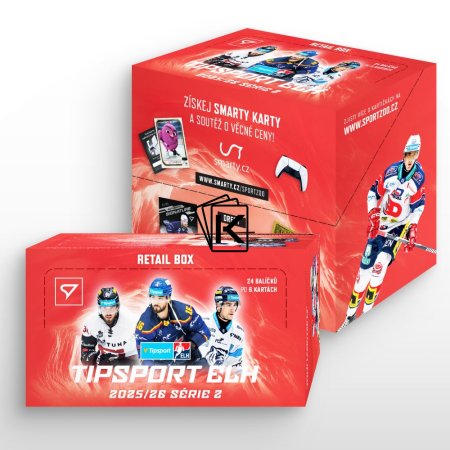 2025-26 SportZoo Tipsport Extraliga Serie 2 Retail Box ( 24 balíčků)