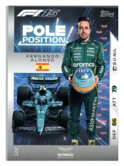 2025 Topps Turbo Attax F1 Aston Martin Pole Position  122 Fernando Alonso