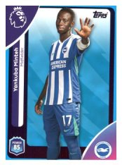 fotbalová kartička 2025-26 Topps  Premier League 79 Yankuba Minteh (Brighton & Hove Albion)-PARALLEL Blue