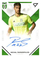 podpisová fotbalová kartička SportZoo 2020-21 Fortuna Liga Signed Stars Level 1 SS1-23 Michal Papadopulos MFK Karviná /199