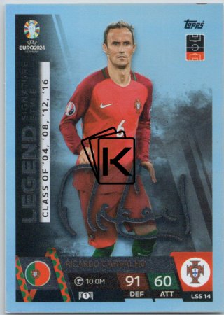 fotbalová karta Topps Match Attax EURO 2024 Legend Signature Style LSS14 Ricardo Carvalho (Portugal)