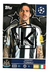 2025-26 Topps Champions League  Newcastle United 320 Sandro Tonali