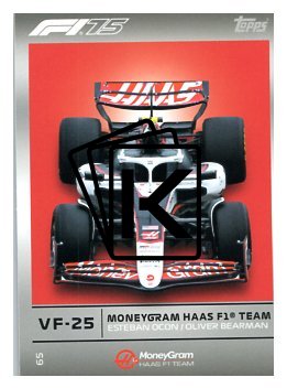 2025 Topps Turbo Attax F1 Moneygram Haas  65 Team Car