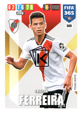 Fotbalová kartička Panini Adrenalyn XL FIFA 365 - 2020 Team Mate 309 Cristian Ferreira River Plate