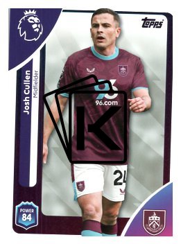 fotbalová kartička 2025-26 Topps  Premier League 314 Josh Cullen (Burnley)