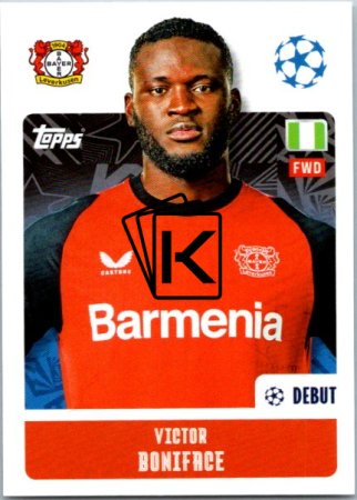 2024-25 Topps Champions League 111 Victor Boniface (Bayer 04 Leverkusen)
