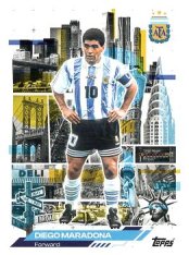 fotbalová kartička 2025-26 Topps Team Set Argentina AFA in the Apple 42 Diego Maradona