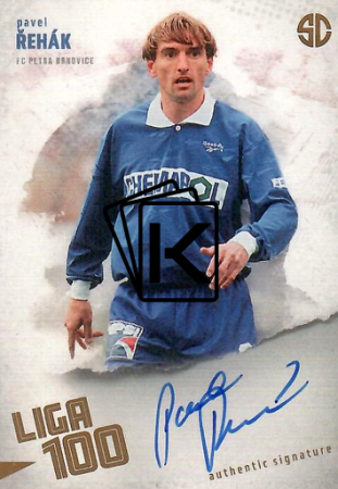 podepsaná karta 2025 Supr Cards Liga 100 RE-PAD Pavel Řehák FC Petra Drnovice gold /12