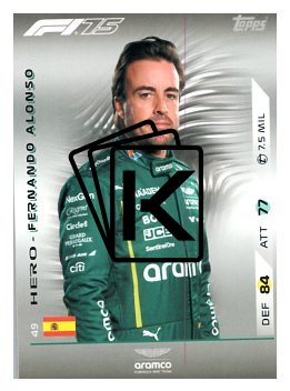 2025 Topps Turbo Attax F1 Aston Martin  49  Fernando Alonso