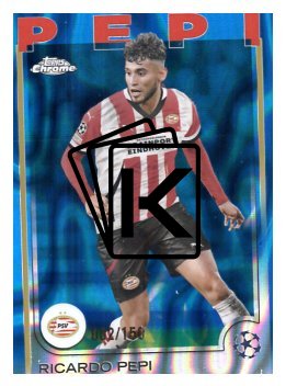 fotbalová kartička 2024-25 Topps Chrome Refractor 63 - Ricardo Pepi limit 002/150