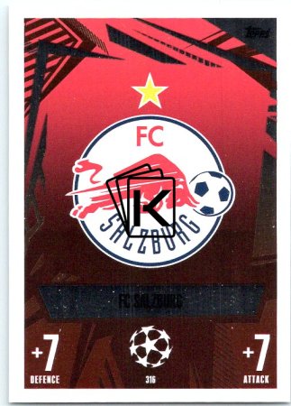 Fotbalová kartička 2023-24 Topps Match Attax UEFA Club Competitions 316  FC Salzburg