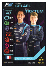 2020 Topps Formule 1 Turbo Attax 108 Team Duo F2 Sean Gelael & Dan Ticktum