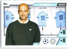 2023-24 Topps Match Attax EXTRA UEFA Club Competition Managers 46 Pep Guardiola (Manchester City)