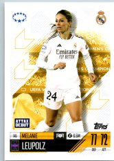 Fotbalová kartička 2024-25 Topps Match Attax EXTRA UEFA Club Competitions UWCL Cards 145.  Melanie Leupolz (Real Madrid CF)
