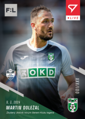 fotbalová kartička 2023-24 SportZoo Fortuna Liga Live L-31 Martin Doležal MFK Karviná
