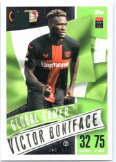 2023-24 Topps Match Attax EXTRA UEFA Club Competition Global Gamer 209 Victor Boniface (Bayer 04 Leverkusen)