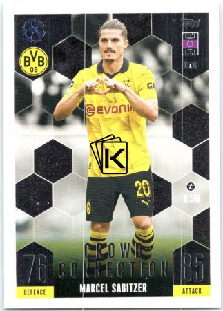 2023-24 Topps Match Attax EXTRA UEFA Club Competition Crowd Connection 244 Marcel Sabitzer (Borussia Dortmund)