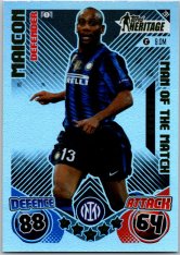 Fotbalová kartička 2024-25 Topps Match Attax EXTRA UEFA Club Competitions Topps Heritage - Man of the Match 291 Maicon (FC Internazionale Milano)