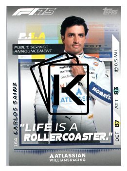 2025 Topps Turbo Attax F1 Williams Racing PSA  164 Carlos Sainz