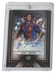 autographed card 2023-24 Topps Museum Collection Archival Autographs Gary Lineker Auto 01/10
