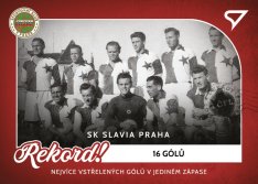 fotbalová kartička 2023 Sportzoo Dekády Rekord! R-002 NEJVÍCE VSTŘELENÝCH GÓLŮ V JEDINÉM ZÁPASE