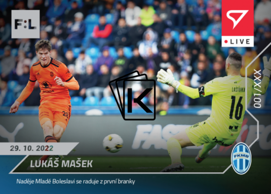 fotbalová kartička SportZoo 2022-23 Live L-053 Lukáš Mašek FK Mladá Boleslav /39