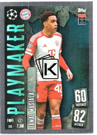 Fotbalová kartička 2023-24 Topps Match Attax UEFA Club Competitions 203	Jamal Musiala FC Bayern München