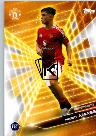 fotbalová kartička 2024-25 Topps Manchester United Fan Set Golden Future GF-1 Harry Amass