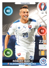 Panini Adrenalyn XL EURO 2016 Team Mate 357 Robert Mak Slovensko