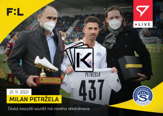 fotbalová kartička SportZoo 2021-22 Live L-063 Milan Petržela 1.FC Slovácko