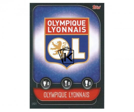 Fotbalová kartička 2019-2020 Topps Match Attax Champions League znak Olympique Lyon LYO1