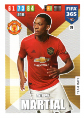 Fotbalová kartička Panini Adrenalyn XL FIFA 365 - 2020 Team Mate 79 Anthony Martial Manchester United