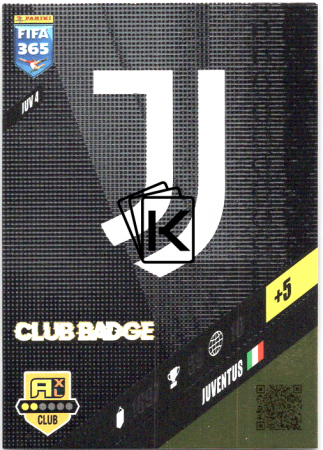 fotbalová karta Panini FIFA 365 2024 Adrenalyn XL JUV4  Klubové Logo Juventus