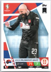 fotbalová karta Topps Match Attax EURO 2024 SRB1 Vanja Milinković-Savić (Serbia)