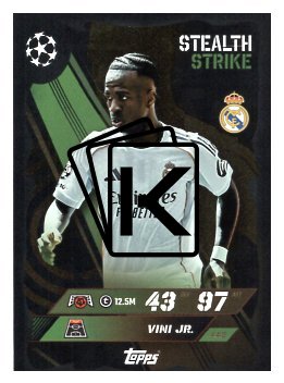 fotbalová kartička 2025-26 Topps Match Attax UCC 449 Vini Jr. (Real Madrid CF)