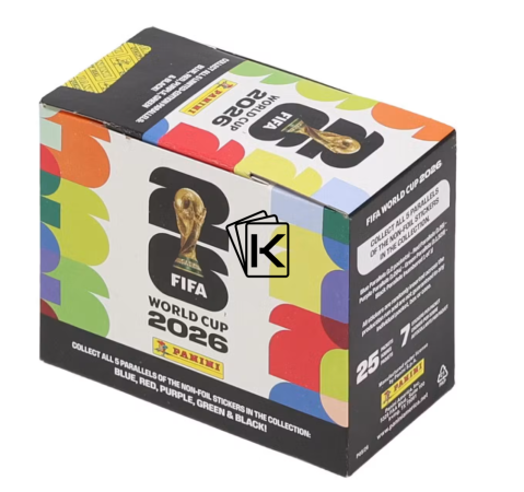 2026 Panini World Cup Box samolepek (25ks) U.S. Verze
