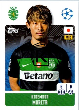 2024-25 Topps Champions League 362 Hidemasa Morita (Sporting Clube de Portugal)