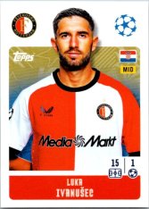 2024-25 Topps Champions League 217 Luka Ivanušec(Feyenoord)
