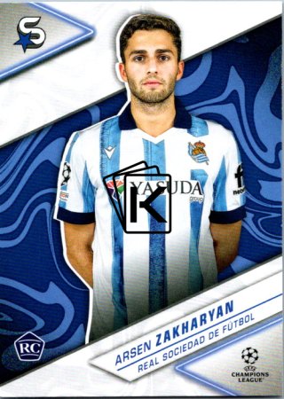 Fotbalová kartička 2023-24 Topps Superstars UEFA Club Competitions 144 Arsen Zakharyan (Real Sociedad de Fútbol) – RC