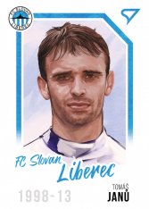 fotbalová kartička 2023 Sportzoo Dekády Portrét P-023 TOMÁŠ JANŮ FC Slovan Liberec
