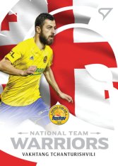 fotbalová kartička SportZoo 2020-21 Fortuna Liga Serie 2 National Team Warriors WR15 Vakhtang Tchanturishvilli FC Fastav Zlín